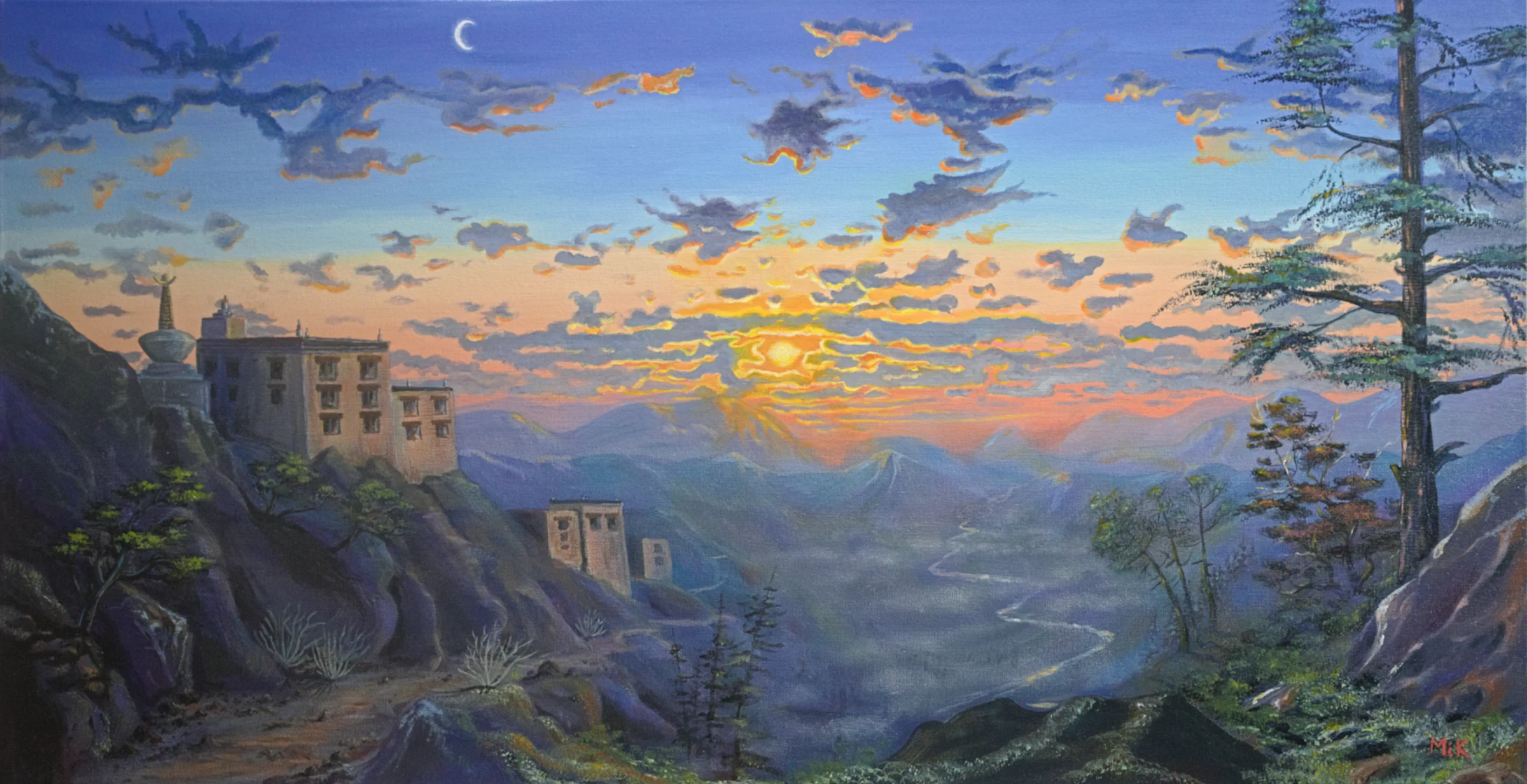 Vallée du Tibet — œuvre de Mikel Richard